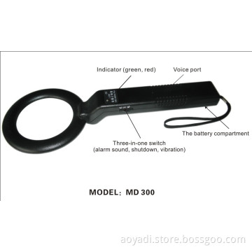 Hand Held Metal Detector (MD-300)